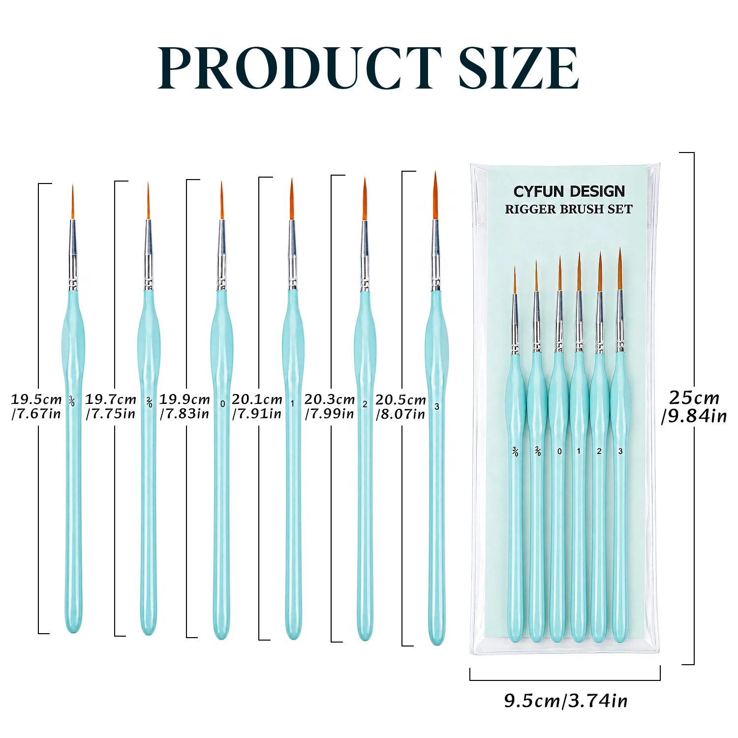 6-delige Rigger-verfborstelset - Detailing Brush Set recensie en prijs