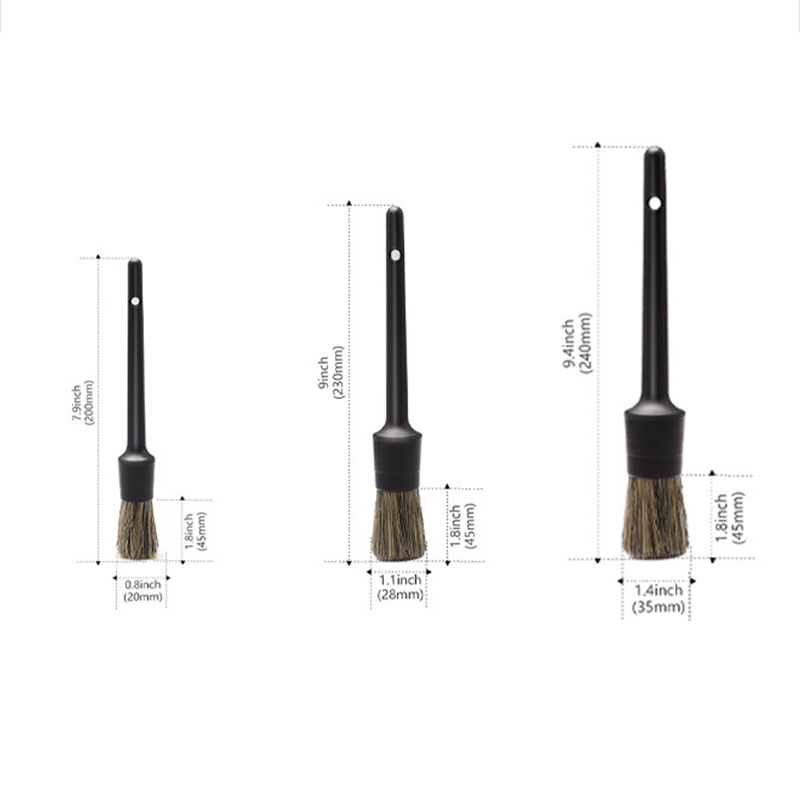 3-delige set natuurlijke zwijn - Interior Detailing Kit recensie en prijs