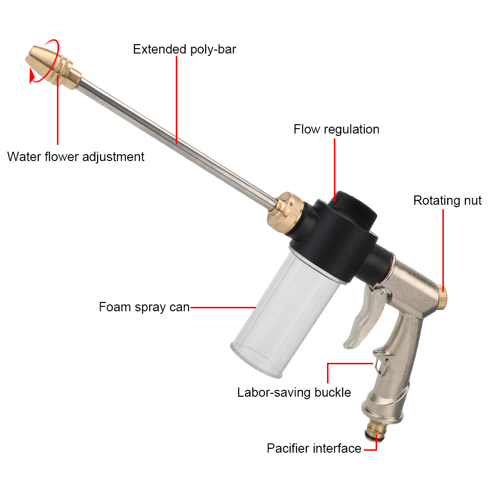 Lange Schuimwasmachine Auto Ho - Pressure Washer Foam Gun recensie en prijs